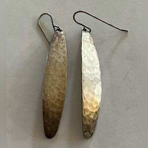 MARJORIE BAER Silver Tone Dangling Earrings